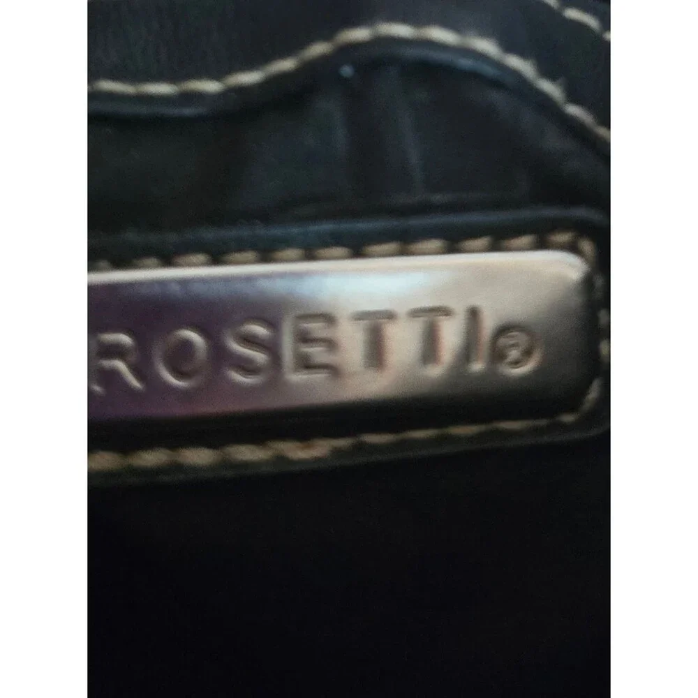 Rosetti Black Crossbody Multipocket Vegan Leather Bag with Contrast Stitching
